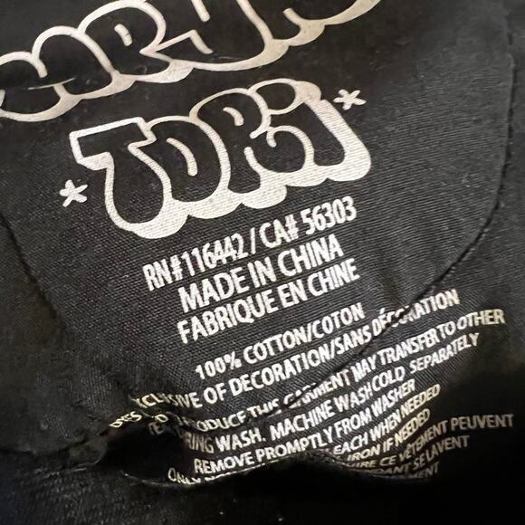 Empyre Tori Jeans Womens 8 Black Baggy Carpenter Skater Punk Wide - Picture 6 of 10